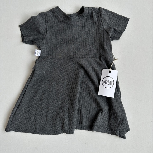 NWT- Sunlit Valley Baby Dress Bundle - Grey/Lilac -Handmade - Size 6-12m - Picture 3 of 3